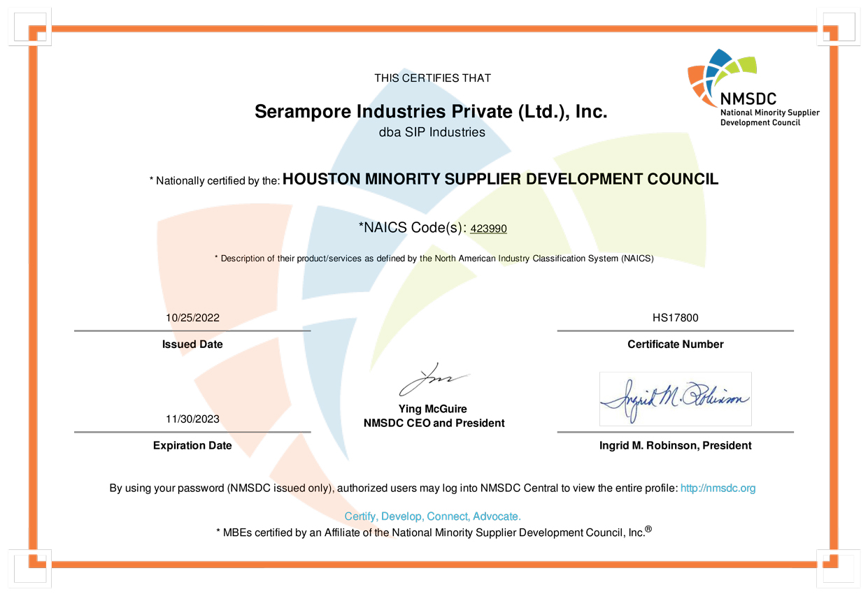 HMSDC-Certificate